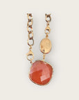 GAS BIJOUX - Collier BILLY doré à l'or fin - Cornaline