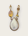 GAS BIJOUX - Collier BILLY doré dorée à l'or fin - Nacre Blanche