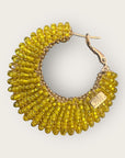 GAS BIJOUX - Boucles d’oreilles IZZIA grand modèle dorées à l’or fin - Jaune
