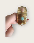 GAS BIJOUX - Bracelet STRADA grand modèle métal doré à l'or fin