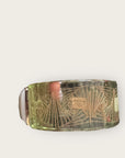 GAS BIJOUX - Bracelet ARTY acetate vert translucide - Nacre blanche - Doré à l'or fin