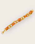 GAS BIJOUX - Bracelet BELL doré à l'or fin - Acétate caramel -  NOUVEAU MODELE
