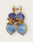 GAS BIJOUX - Boucles d'oreilles SIRENA dorées - LAPIS
