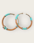 GAS BIJOUX - Boucles d'oreilles MAORI grand modèle dorées - Osier