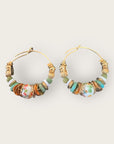 GAS BIJOUX - Boucles d'oreilles créoles ALOHA mini dorées à l'or fin