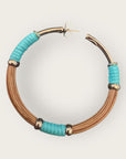 GAS BIJOUX - Boucles d'oreilles MAORI grand modèle dorées - Osier