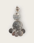GAS BIJOUX - Boucles d'oreilles SEQUIN trois rang argentées à l'or fin - Orange et rose