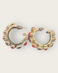 GAS BIJOUX - Boucles d'oreilles Parelie - orange et rose