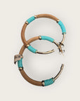 GAS BIJOUX - Boucles d'oreilles MAORI grand modèle dorées - Osier