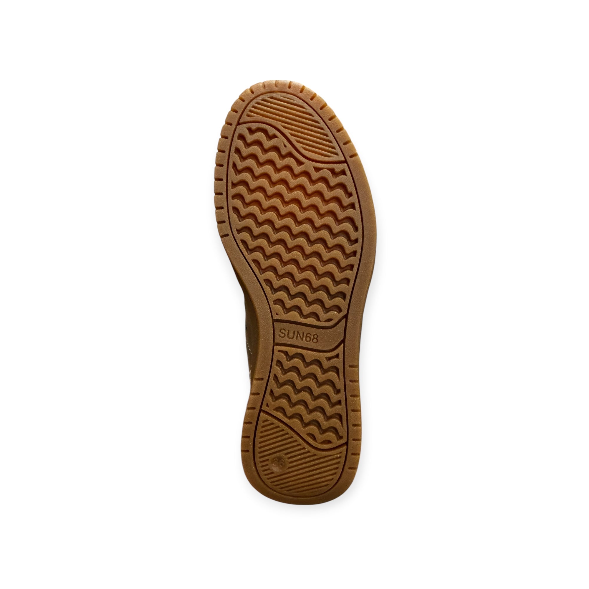 SUN 68 - BASKETS - Silver CALIFORNIA SUN leather and suede