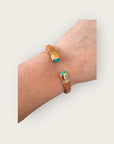 GAS BIJOUX - Bracelet SARINA doré Osier ) Collection des 55 ans