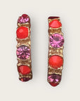 GAS BIJOUX - Boucles d'oreilles Parelie - orange et rose