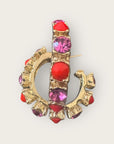 GAS BIJOUX - Boucles d'oreilles Parelie - orange et rose