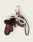 SHOUIA - Bijoux de sac - Mes Moufles marrons