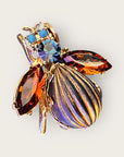 GAS BIJOUX - Broche mouche dorée à l'or fin