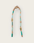 GAS BIJOUX - Collier KALI doré à l'or fin - Calcite bleue, turquoise africaine