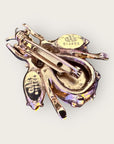 GAS BIJOUX - Broche mouche dorée à l'or fin