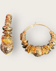 GAS BIJOUX - Boucles d'oreilles créoles ALOHA mini dorées à l'or fin