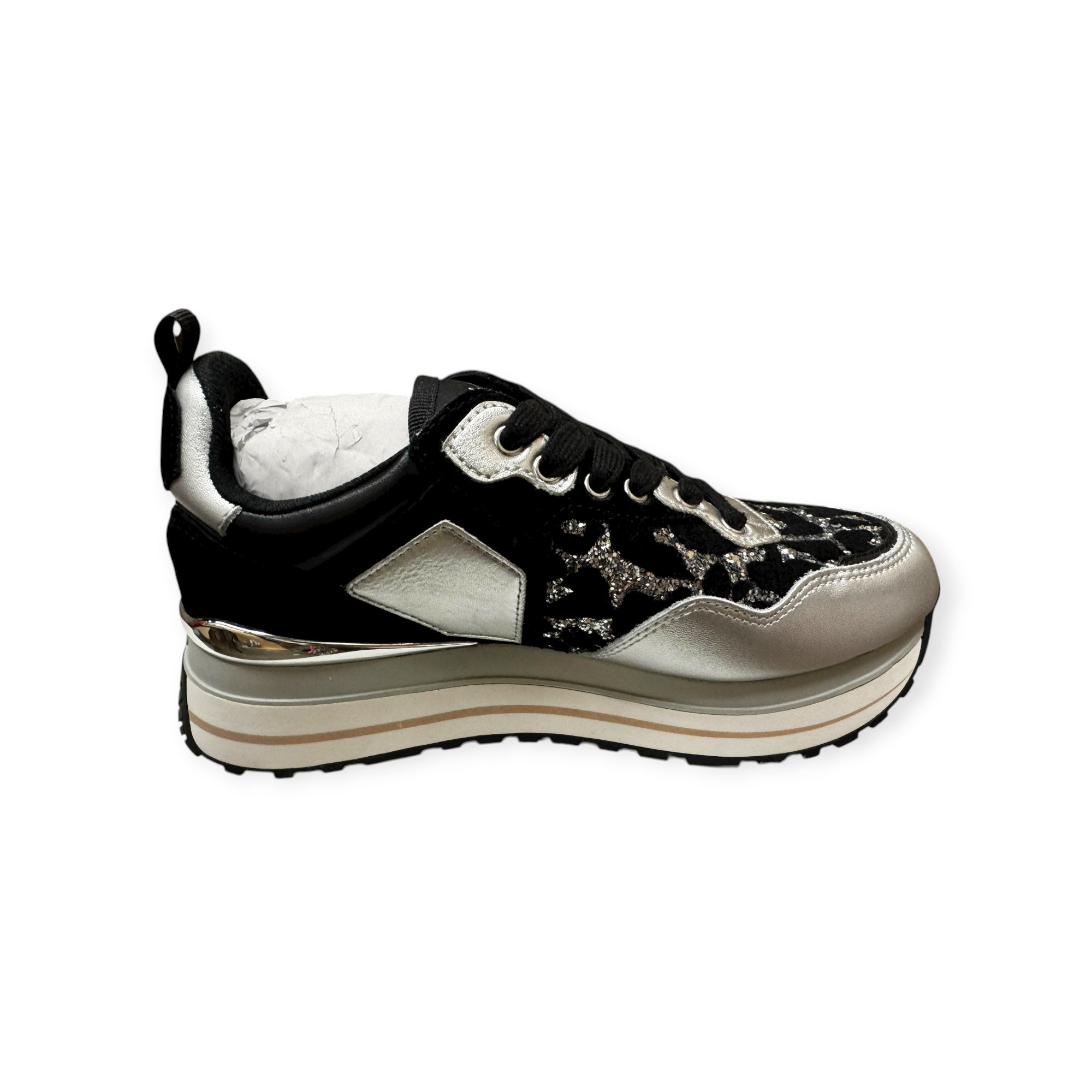 LUI JO - BASKETS - MAXI WONDER CALF GLITTER