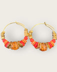 GAS BIJOUX - Boucles d'oreilles créoles ALOHA mini dorées à l'or fin