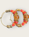 GAS BIJOUX - Boucles d'oreilles créoles ALOHA mini dorées à l'or fin