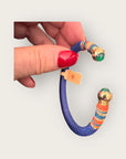 GAS BIJOUX - Bracelet SARI EMBALLE - Bleu marine - NOUVEAU MODELE