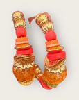 GAS BIJOUX - Boucles d'oreilles créoles ALOHA mini dorées à l'or fin