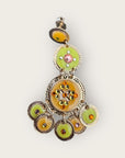 GAS BIJOUX - Boucles d'oreilles SEQUINS triple rangs tiges droites dorées à l'or fin