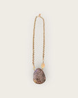 GAS BIJOUX - Collier BILLY SILIA grand modèle doré à l'or fin - Rhonodite