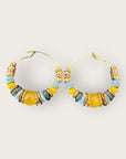 GAS BIJOUX - Boucles d'oreilles créoles ALOHA mini dorées à l'or fin