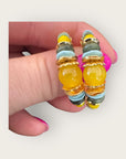 GAS BIJOUX - Boucles d'oreilles créoles ALOHA mini dorées à l'or fin
