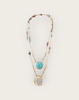 GAS BIJOUX - Collier SCAPULAIRE SERTI KALI doré à l'or fin