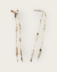 GAS BIJOUX - Collier SCAPULAIRE KALI doré à l'or fin - Nacre et Labradorite avec de la poudre d'or