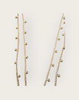 GAS BIJOUX - Collier scapulaire OVO doré à l'or fin - Calcédoine et Quartz fumé