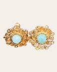 GAS BIJOUX - Boucles d'oreilles puce YUCA dorées à l'or fin