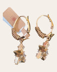 GAS BIJOUX - Boucles d'oreilles TAO forme étoile dorées à l'or fin