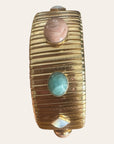 GAS BIJOUX - Bracelet STRADA grand modèle métal doré à l'or fin