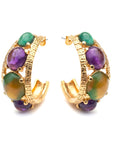 GAS BIJOUX - Boucles d'oreilles créoles OREA - multicolore - NOUVEAU MODELE