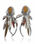 GAS BIJOUX - Boucles d'oreilles BALANDRA en métal argenté - NOUVEAU MODELE