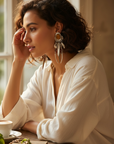GAS BIJOUX - Boucles d'oreilles BALANDRA en métal argenté - NOUVEAU MODELE