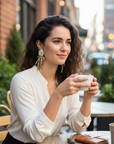 GAS BIJOUX - Boucles d'oreilles BALAMDRA dorées à l'or fin - NOUVEAU MODELE