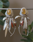 GAS BIJOUX - Boucles d'oreilles BALANDRA en métal argenté - NOUVEAU MODELE