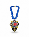 MOUCHKINE - Collier perles vintages - BLEUES