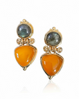 GAS BIJOUX - Boucles d'oreilles COLORADO dorées à l'or fin - Jaune