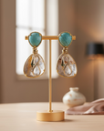 GAS BIJOUX - Boucles d'oreilles SILIA dorées serpent