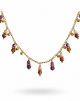 GAS BIJOUX - Collier TANGERINE - Cornaline et Améthyste