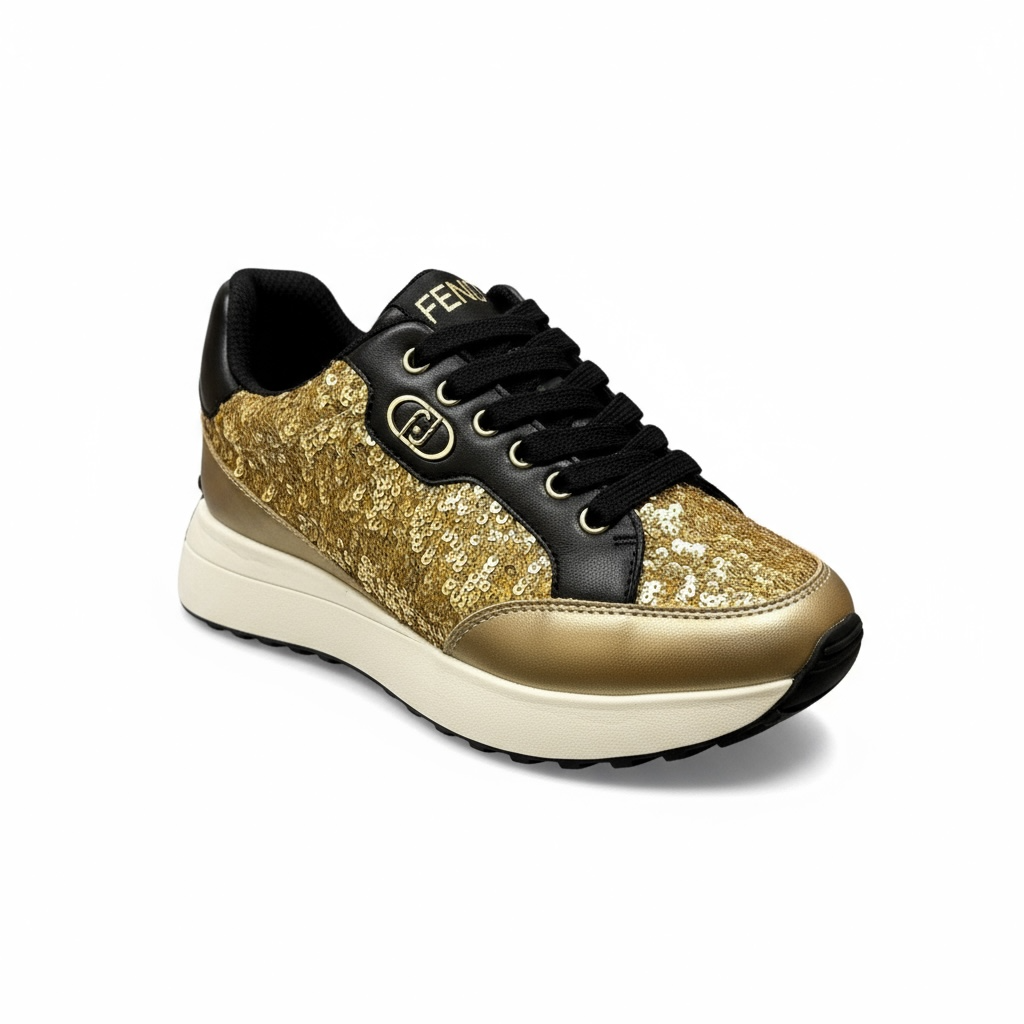 LUI JO - BASKETS - LOLO 20 - GLITTER DORE