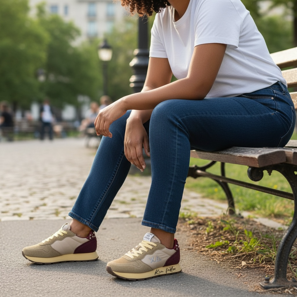 SUN 68- BASKETS - ALLY VINTAGE BEIGE