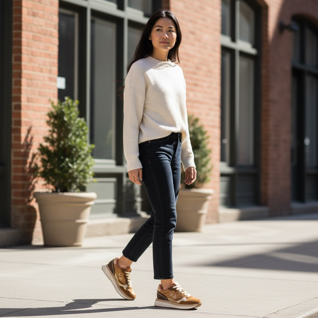 SUN 68 - BASKETS - Fox big ALLY TEDDY nylon and suede