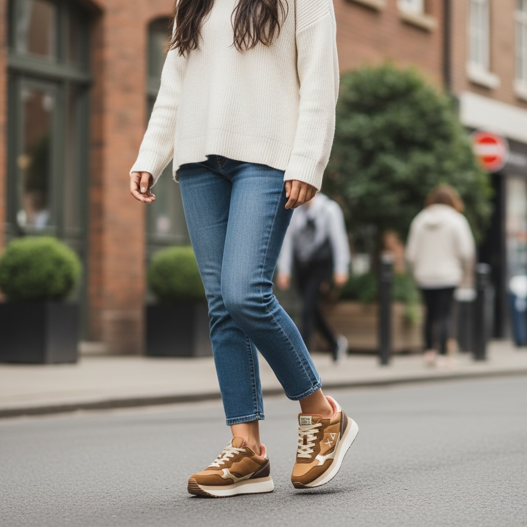 SUN 68 - BASKETS - Fox big ALLY TEDDY nylon and suede